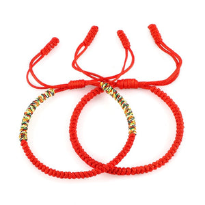 Handmade Tibetan Buddhist Lucky Rope Bracelets Bangles